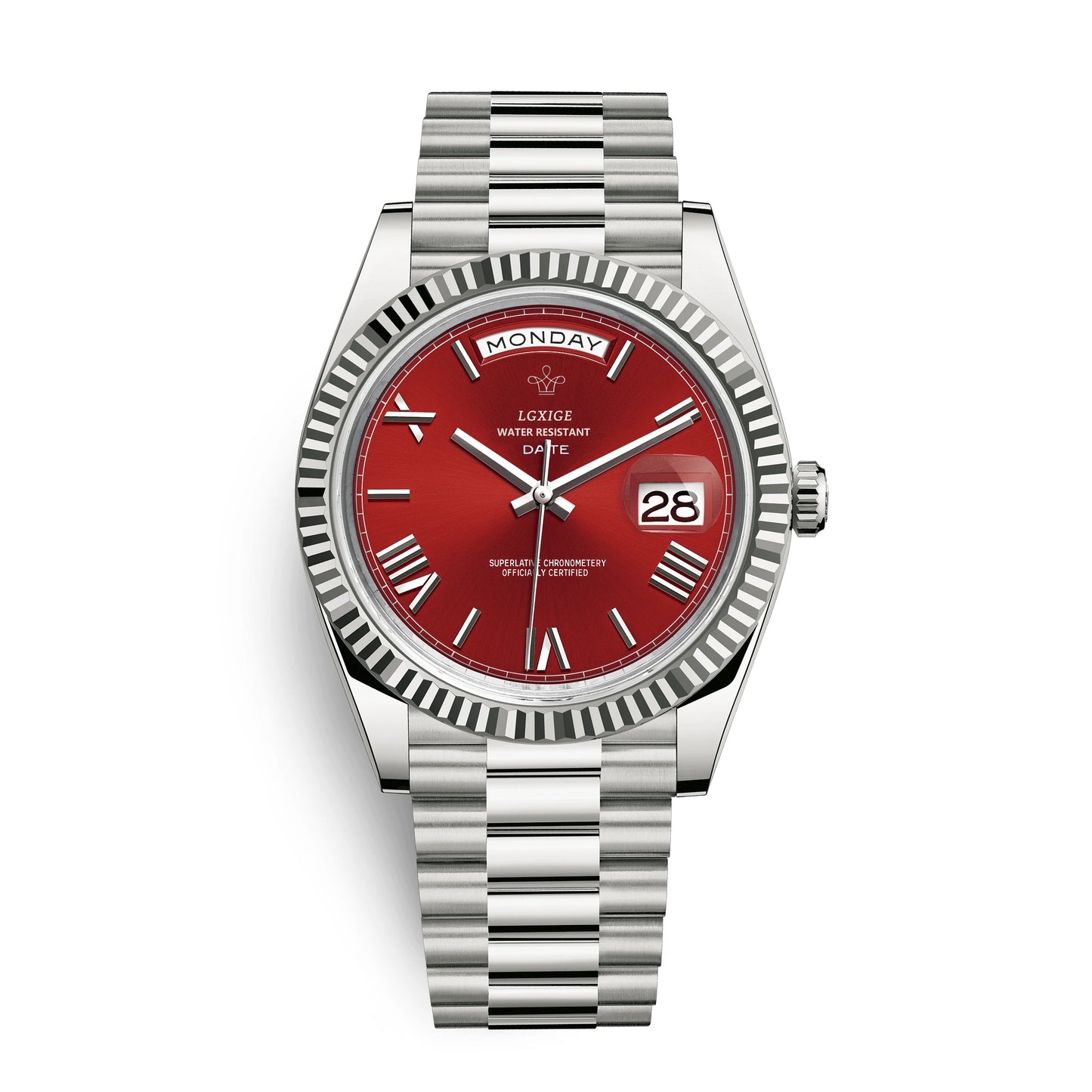 Watch of Men 40Mm Day Date Quartz Water proof