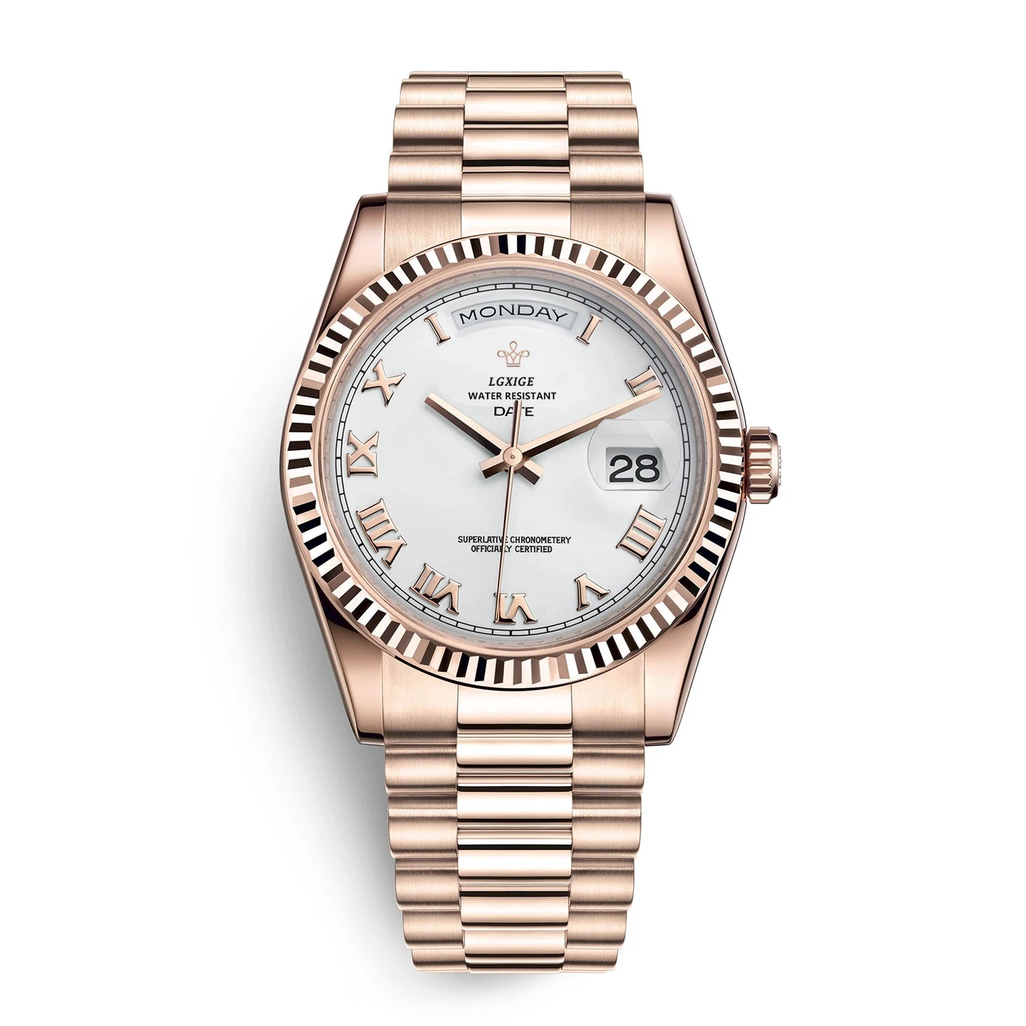 Watch of Men 40Mm Day Date Quartz Water proof