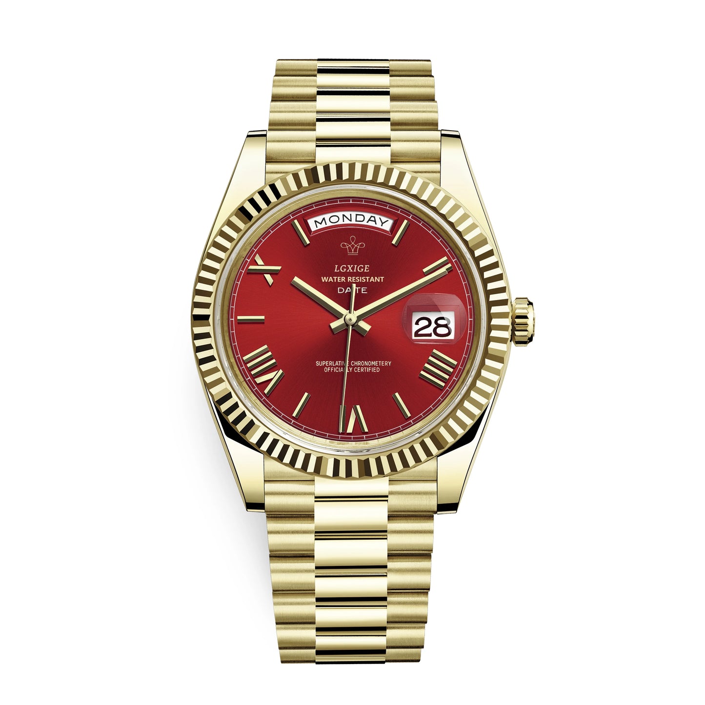 Watch of Men 40Mm Day Date Quartz Water proof