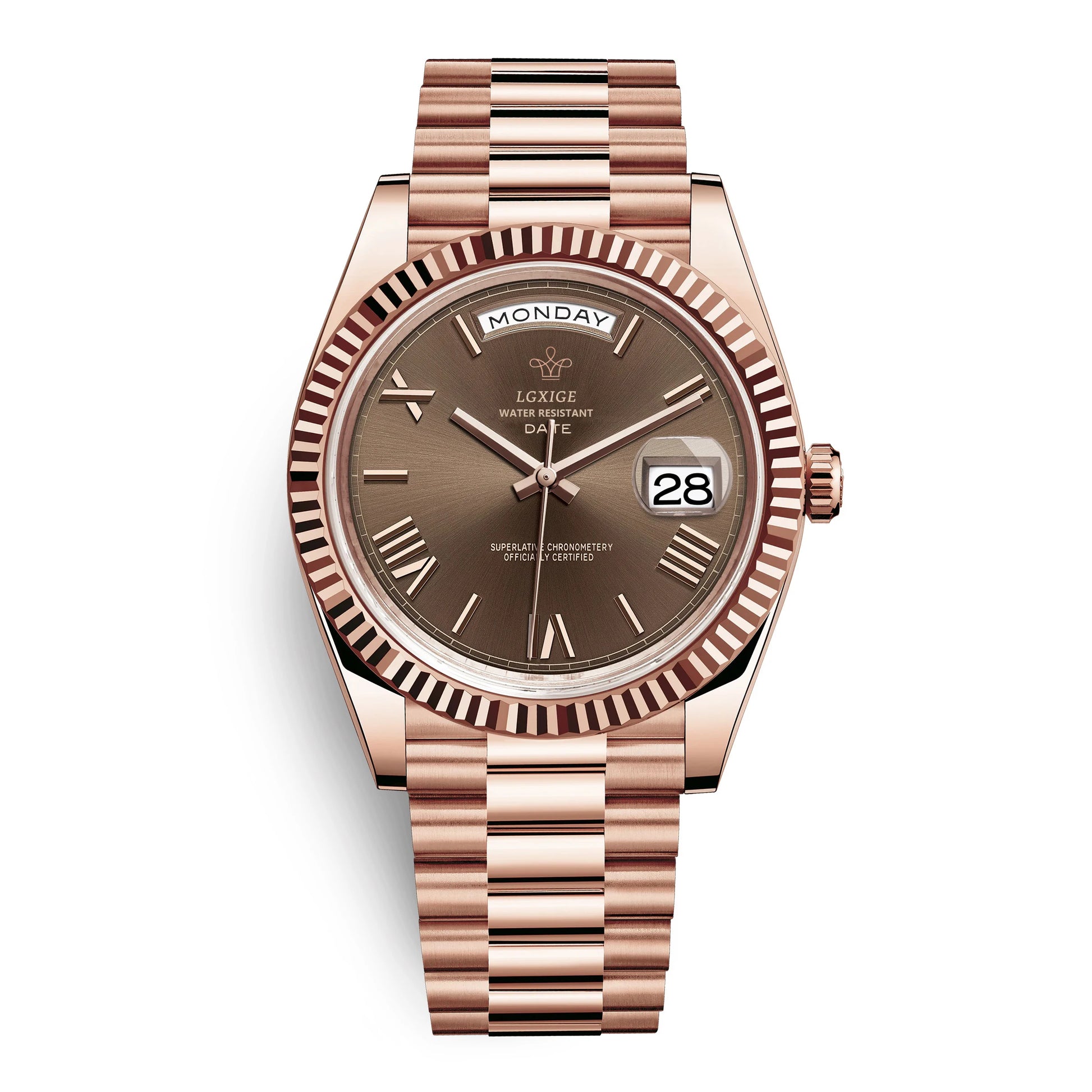 Watch of Men 40Mm Day Date Quartz Water proof