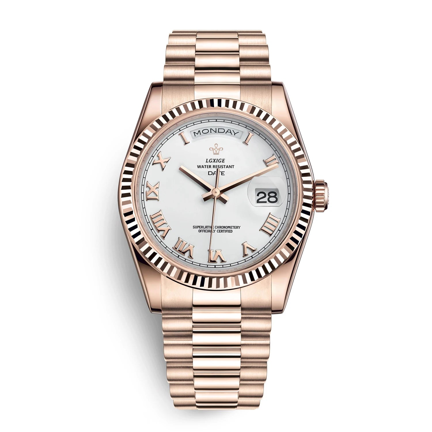 Watch of Men 40Mm Day Date Quartz Water proof