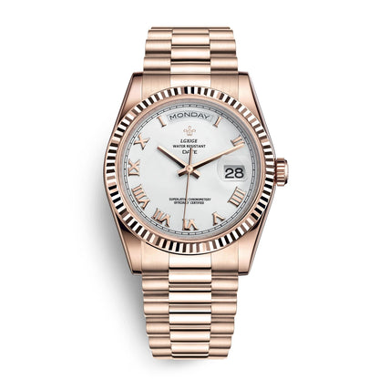 Watch of Men 40Mm Day Date Quartz Water proof