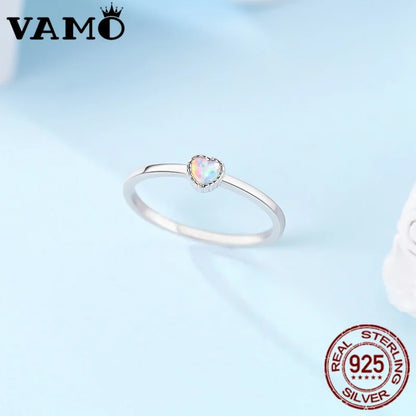 Sterling Silver Ring  Heart Series Rings 