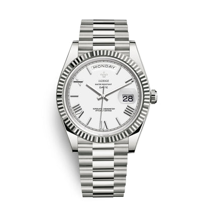 Watch of Men 40Mm Day Date Quartz Water proof