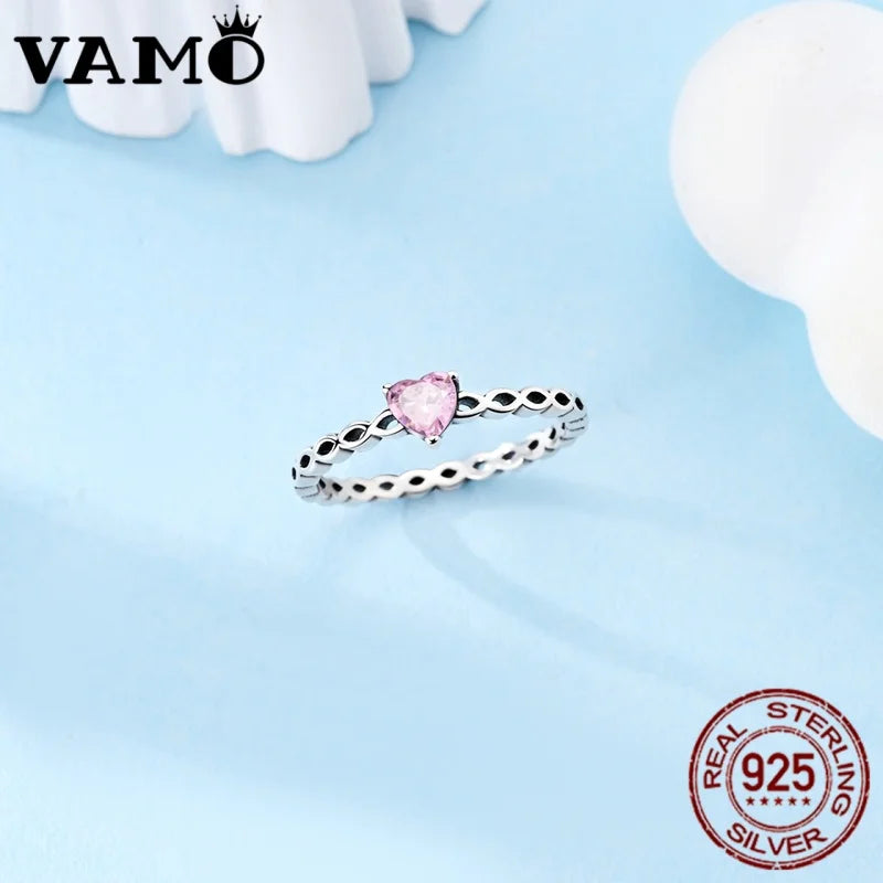 Sterling Silver Ring  Heart Series Rings 