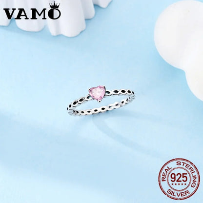 Sterling Silver Ring  Heart Series Rings 