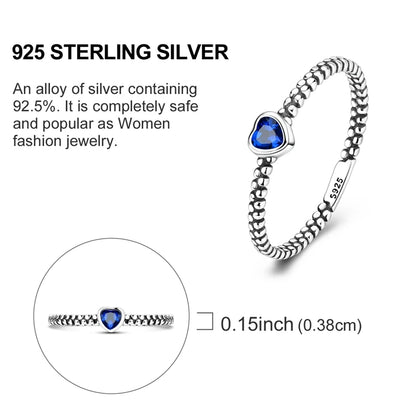 Sterling Silver Ring  Heart Series Rings 