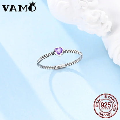 Sterling Silver Ring  Heart Series Rings 