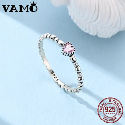 Sterling Silver Ring  Heart Series Rings 