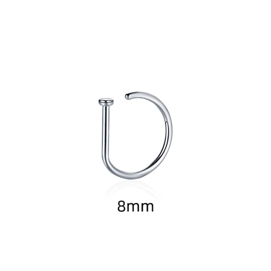 Women Men Fake Piering Nose Ring Earrings Fashion Punk Non Piercing Nose Clip Stainless Steel Perforation Septum Body Jewelry