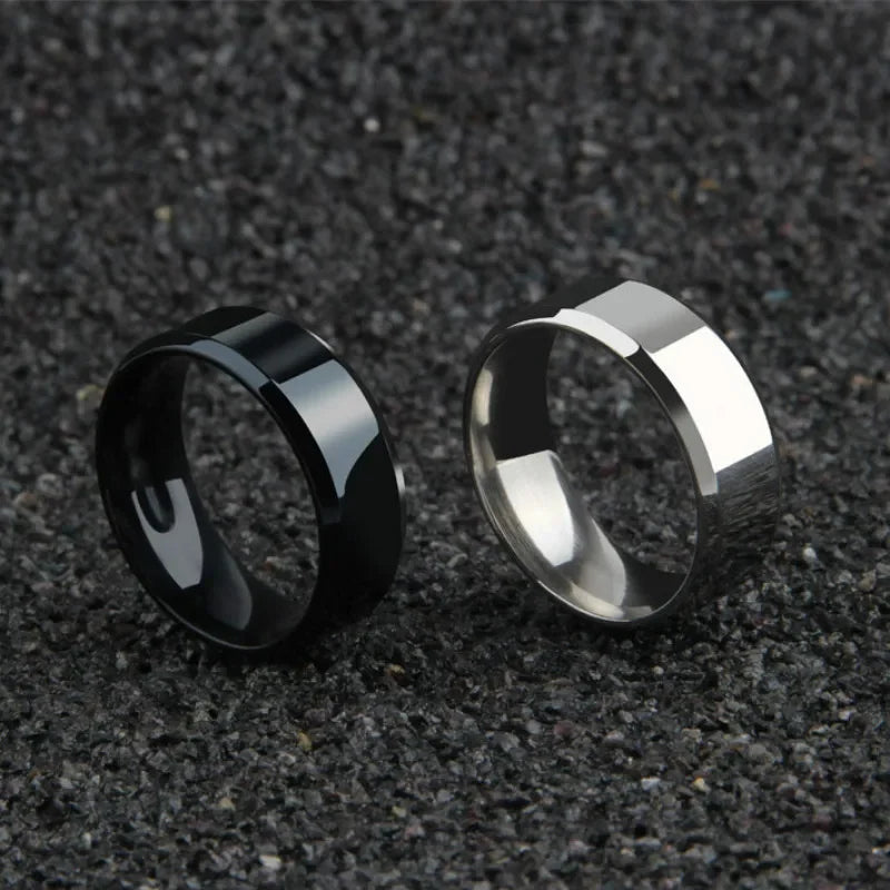 Ring for Men  Stainless Steel Black Rings