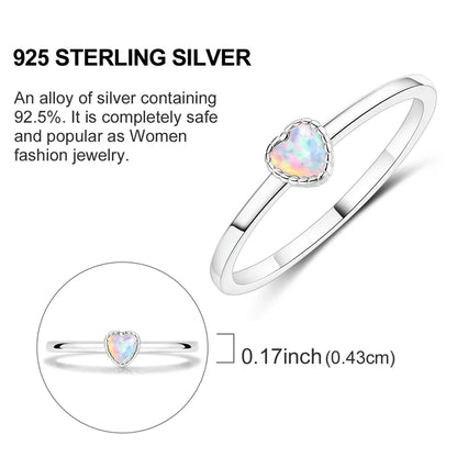 Sterling Silver Ring  Heart Series Rings 