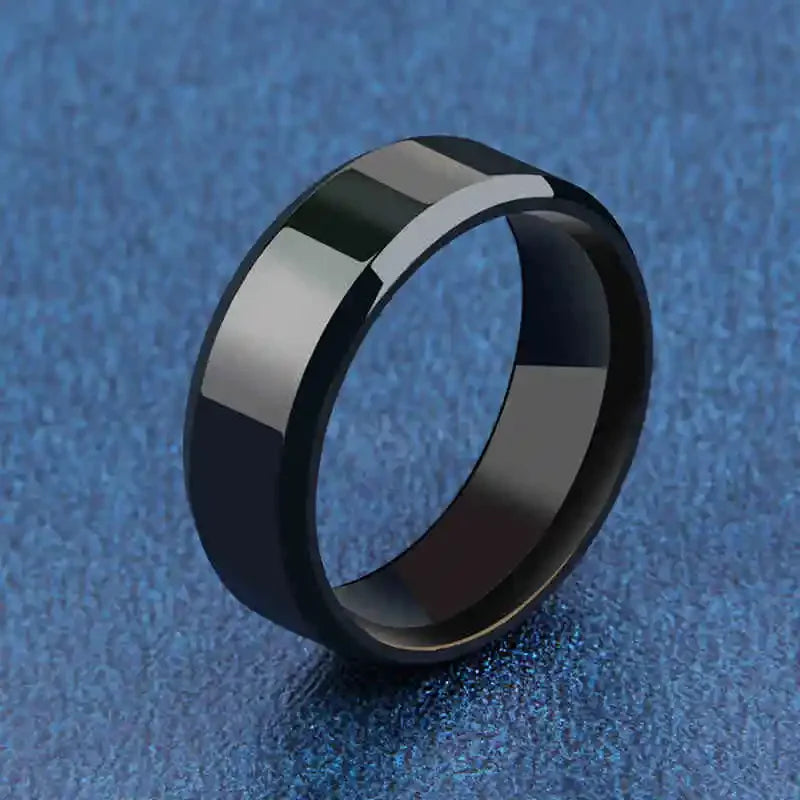 Ring for Men  Stainless Steel Black Rings