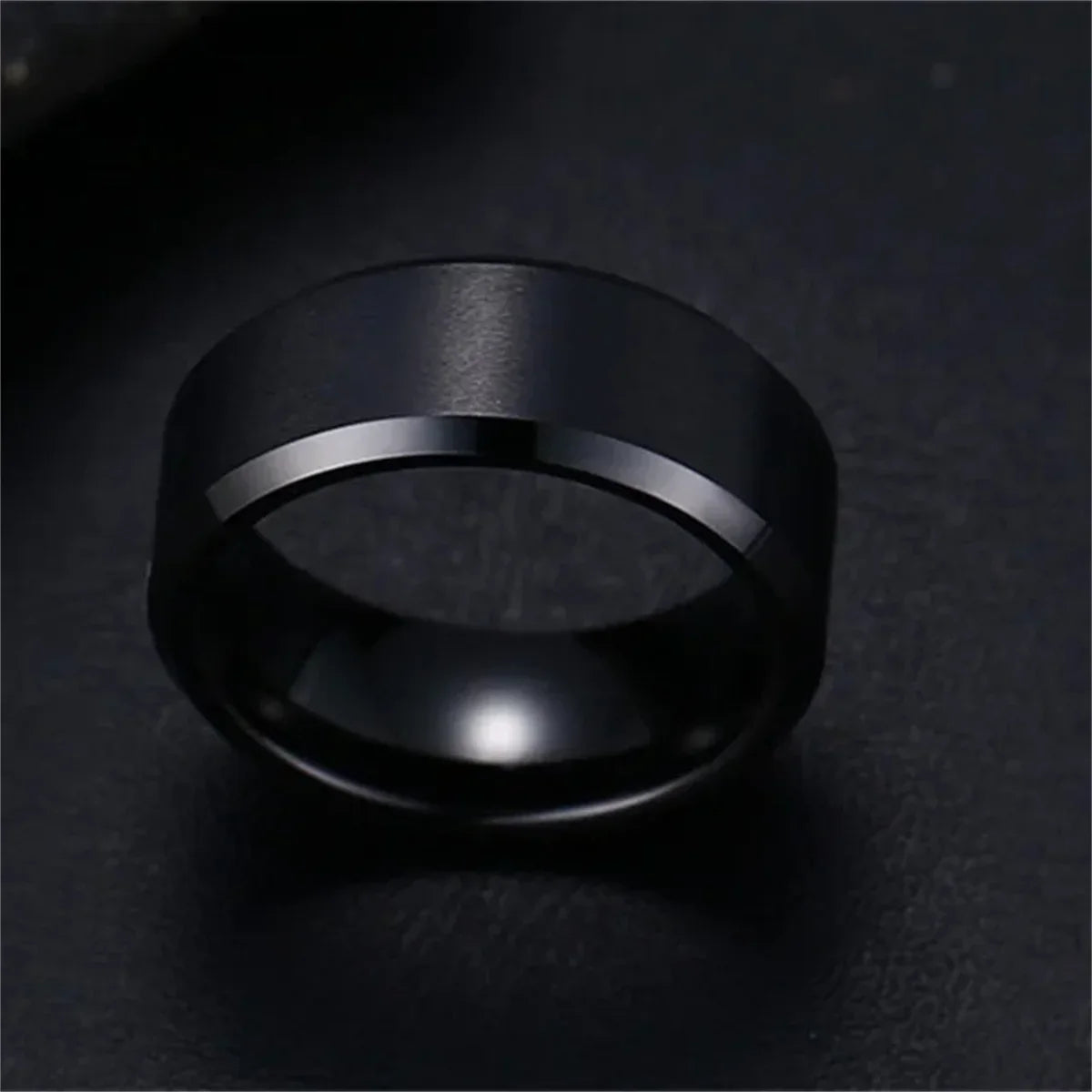 Ring for Men  Stainless Steel Black Rings