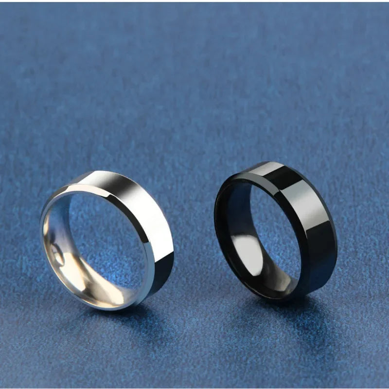 Ring for Men  Stainless Steel Black Rings