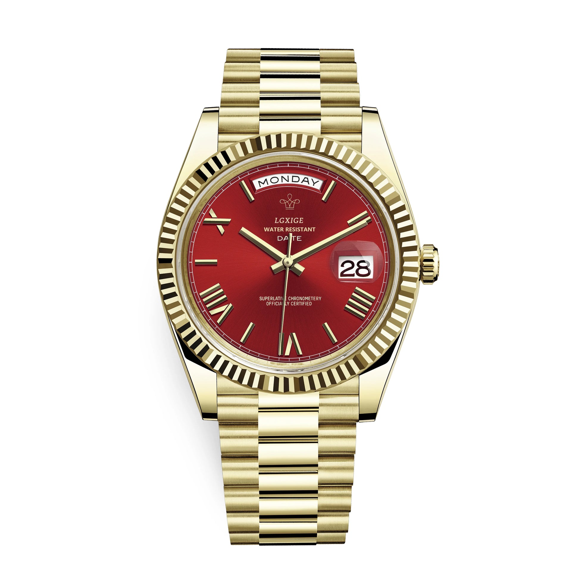 Watch of Men 40Mm Day Date Quartz Water proof