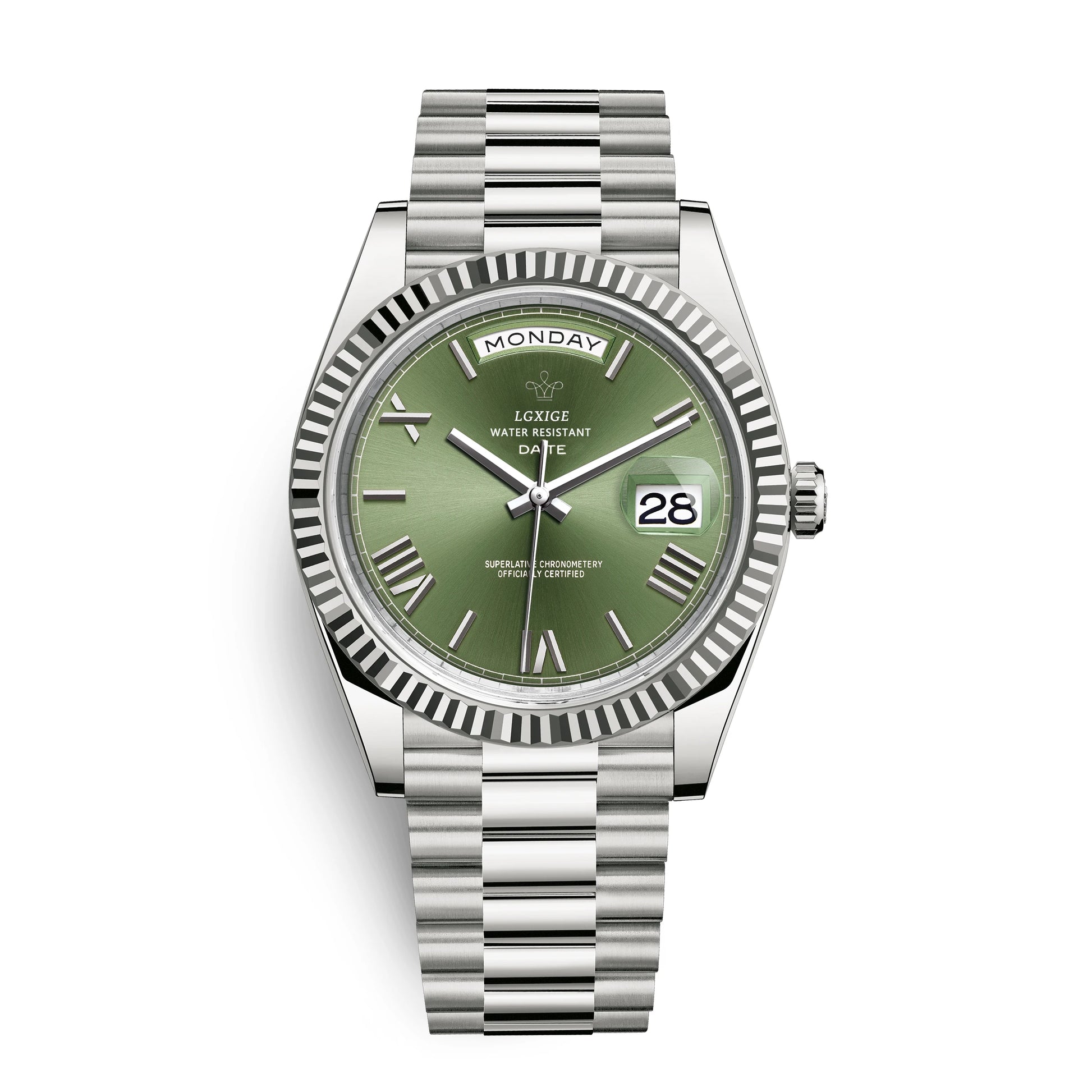 Watch of Men 40Mm Day Date Quartz Water proof
