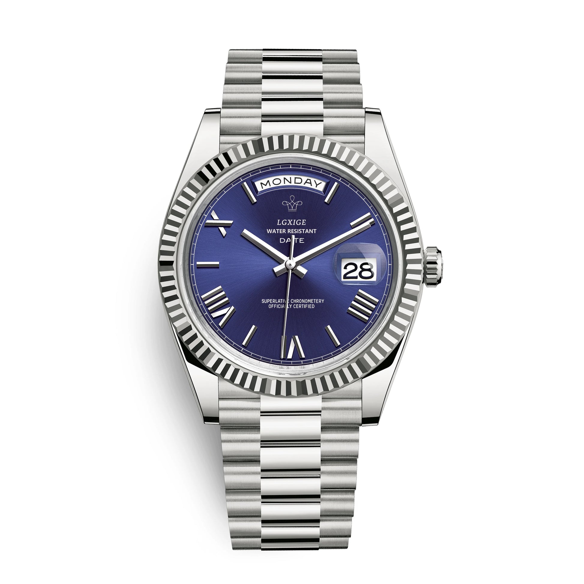 Watch of Men 40Mm Day Date Quartz Water proof