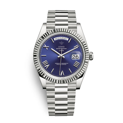 Watch of Men 40Mm Day Date Quartz Water proof